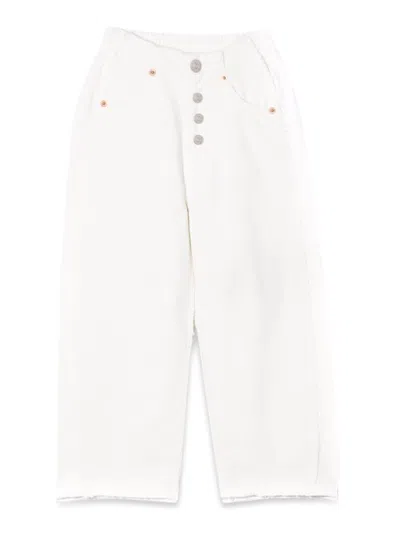 Mm6 Maison Margiela Kids' Pants In White