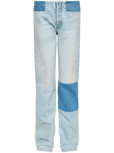 Mm6 Maison Margiela Patch-detail Jeans In Blue