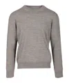 Mm6 Maison Margiela Crewneck Sweater With Patches Knitwear Grey In Gray