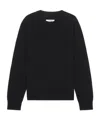 Mm6 Maison Margiela Elbow Patch Crewneck In Black