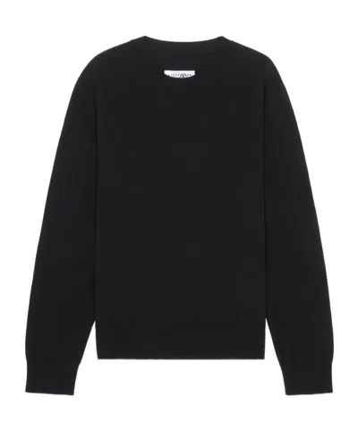 Mm6 Maison Margiela Elbow Patch Crewneck In Black