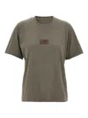 Mm6 Maison Margiela Mm6 By Maison Margiela Numeric Signature Patch T-shirt In Gray
