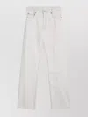Mm6 Maison Margiela Patched Jeans With Belt Loops In White