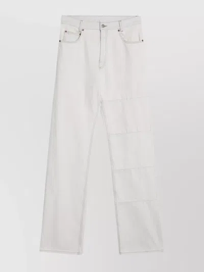MM6 MAISON MARGIELA PATCHED JEANS WITH BELT LOOPS
