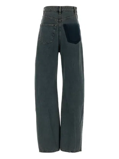 Mm6 Maison Margiela Patchwork Denim Jeans In Blue