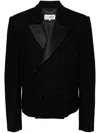 Mm6 Maison Margiela Patchwork-design Blazer In Black