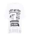 Mm6 Maison Margiela Pattern Printed Oversized T-shirt In White
