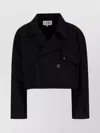 Mm6 Maison Margiela Cropped Double-breasted In Black