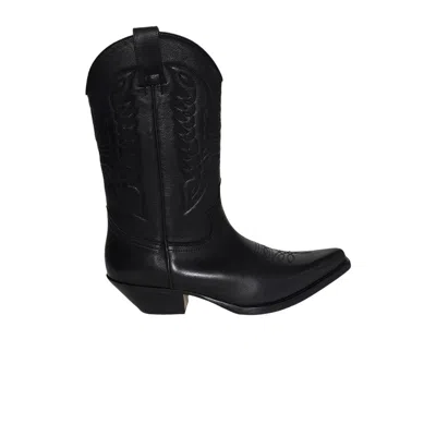 Pre-owned Mm6 Maison Margiela Pelle Vitalo Texas Boot 'black' | Men's Size 43