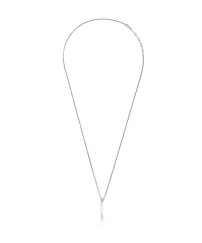 Mm6 Maison Margiela Pendant Necklace In Silver