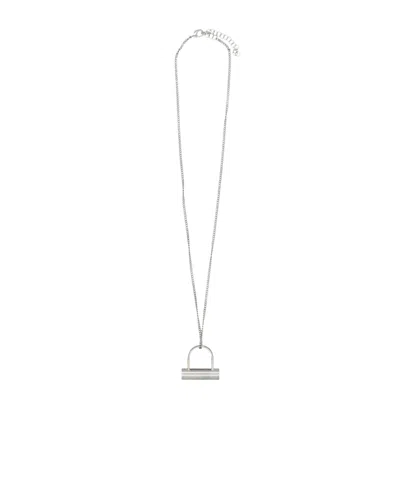 Mm6 Maison Margiela Pendant Necklace In White