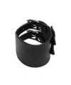 Mm6 Maison Margiela Pin Buckle Bracelet In Black
