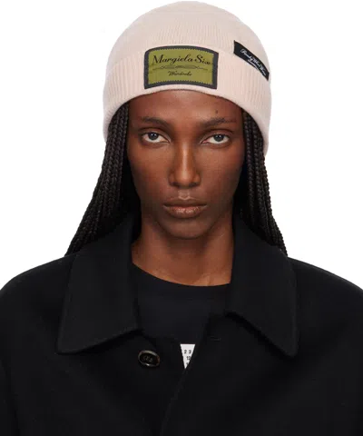 Mm6 Maison Margiela Pink Access Labels Story Beanie