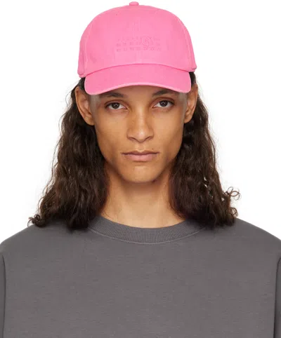 Mm6 Maison Margiela Pink Baseball Cap