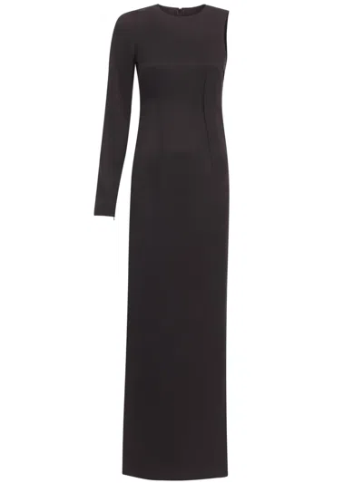 Mm6 Maison Margiela Pintucked One-shoulder Blouse In 900 Black