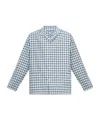 Mm6 Maison Margiela Check-pattern Pajama Top In Blue