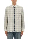 Mm6 Maison Margiela Mm6 By Maison Margiela Plaid Shirt With Classic Collar In Multi