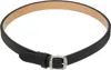 Mm6 Maison Margiela Plain Sauvage Leather Choker In Black