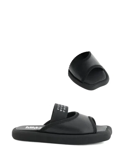 Mm6 Maison Margiela Kids' Platform Strap Sandals In Black