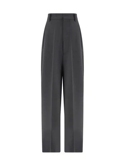 Mm6 Maison Margiela Pleat Tailored Trousers In Grey