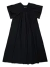 Mm6 Maison Margiela Pleated Collar A-line Dress In Black