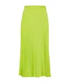 Mm6 Maison Margiela Woman Midi Skirt Lime Green Size 6 Polyester In Green