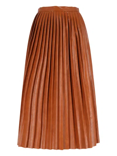 MM6 MAISON MARGIELA PLEATED MIDI SKIRT