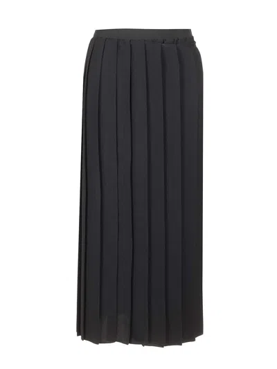 MM6 MAISON MARGIELA PLEATED MIDI SKIRT