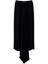 Mm6 Maison Margiela Pleated Midi Skirt In Black