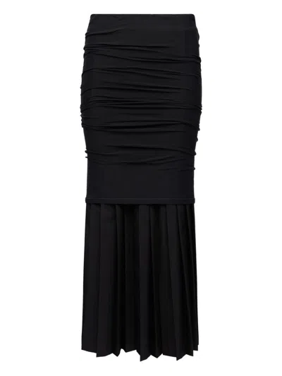 MM6 MAISON MARGIELA PLEATED MIDI SKIRT MM6 MAISON MARGIELA