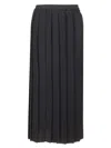 Mm6 Maison Margiela Pleated Midi Skirt Skirts Black
