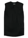 Mm6 Maison Margiela Shirting Darting Minidress In Black