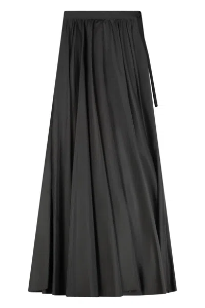 Mm6 Maison Margiela Pleated Skirt In Black