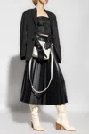 Mm6 Maison Margiela Pleated Skirt In Black