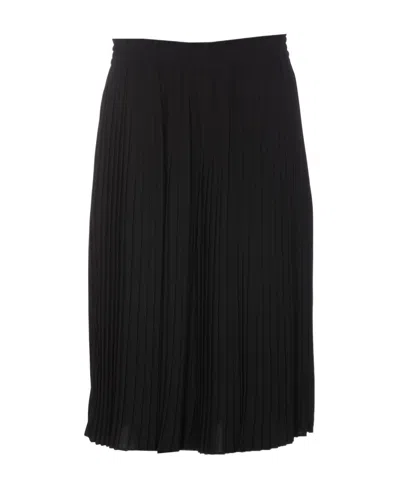 Mm6 Maison Margiela Pleated Skirt In Black