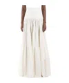 Mm6 Maison Margiela Pleated Skirt In White
