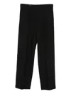 Mm6 Maison Margiela Straight-leg Trousers With High Waist In Black