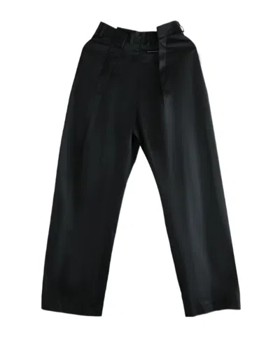 MM6 MAISON MARGIELA PLEATED-FRONT TROUSERS