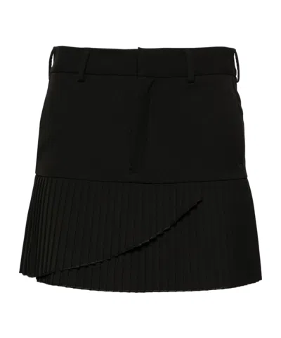 MM6 MAISON MARGIELA MM6 MAISON MARGIELA LOW-RISE PLEATED MINISKIRT