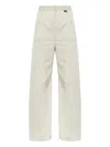Mm6 Maison Margiela Pleated Wide-leg Trousers In Neutral