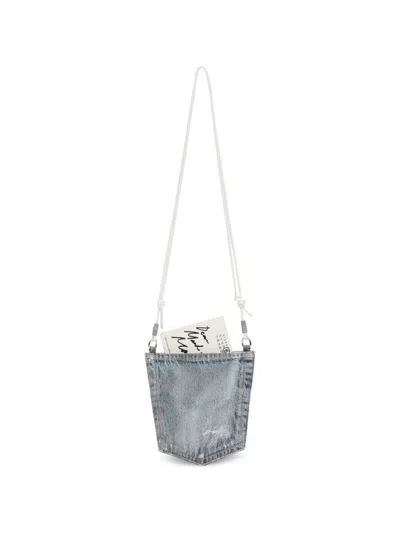 Mm6 Maison Margiela Pocket Cross Body Bag In Blue