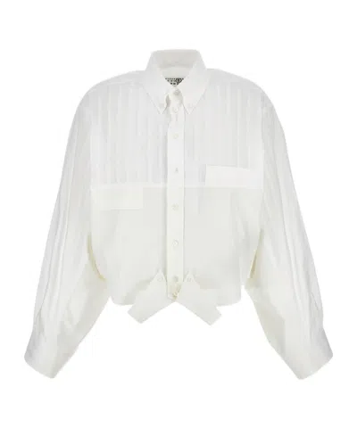 MM6 MAISON MARGIELA MM6 MAISON MARGIELA MIRRORED POPLIN SHIRT