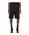 Mm6 Maison Margiela Black Pocket Shorts In Black