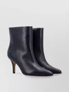 Mm6 Maison Margiela Pointed Toe Stiletto Heel Ankle Boot In Black