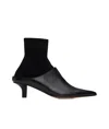 Mm6 Maison Margiela Pointes-yoe Ankle Boots In Black