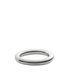 Mm6 Maison Margiela Silver Numeric Pattern Bangle Bracelet In Silver