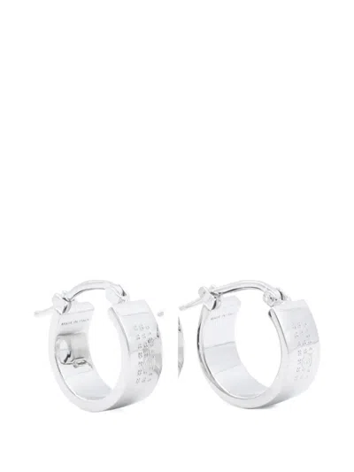 Mm6 Maison Margiela Polished Bijoux Earrings In Silver