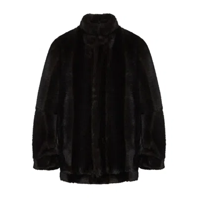 Mm6 Maison Margiela Polyester Jackets In Black