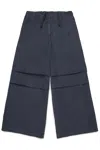 Mm6 Maison Margiela Poplin Pants With Numeric Logo In Grey