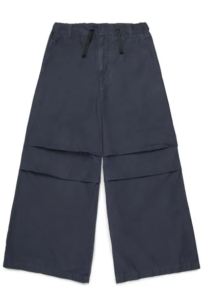 Mm6 Maison Margiela Poplin Pants With Numeric Logo In Grey